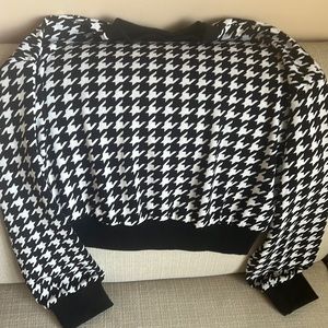 Houndstooth Blouse